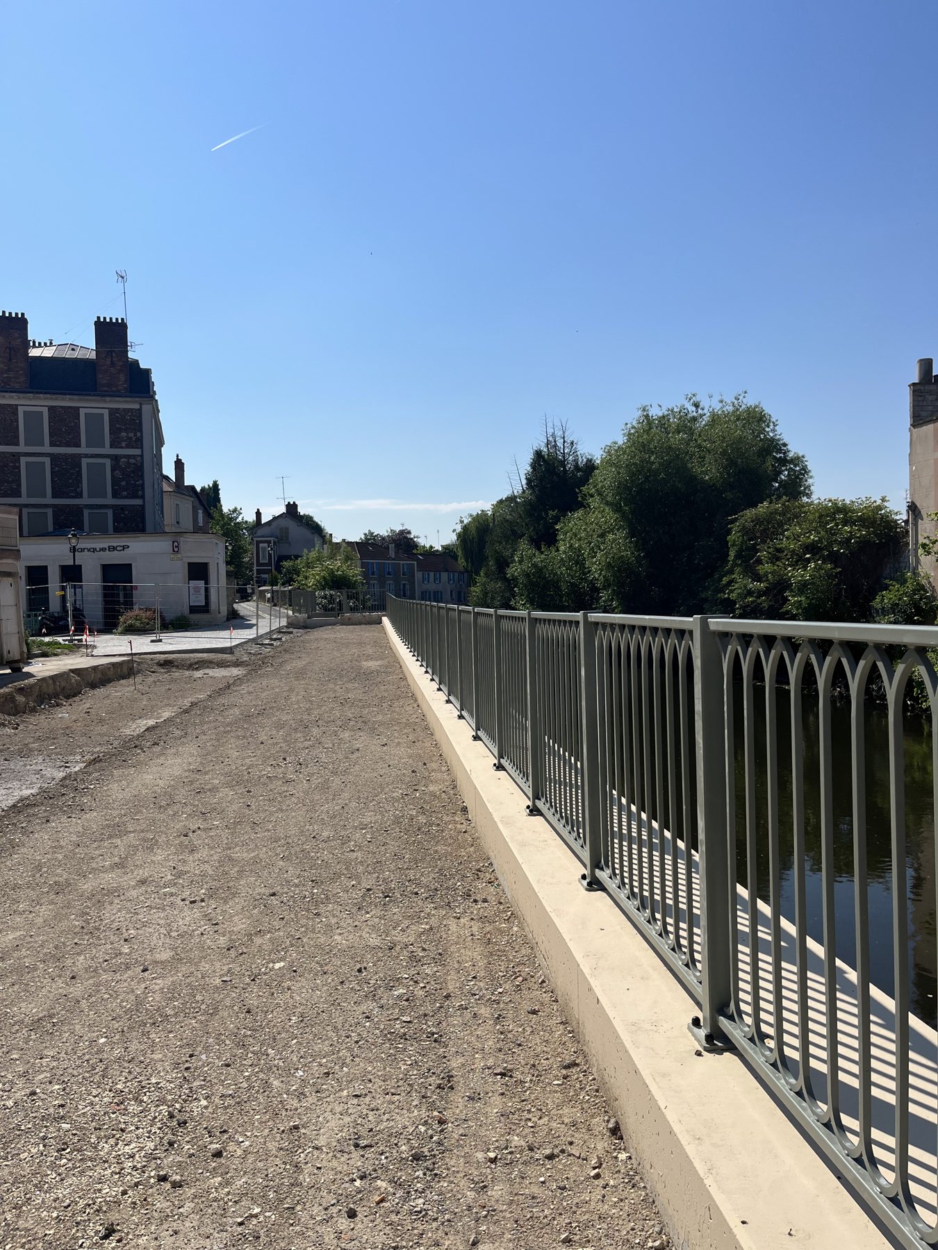 Détail de l’ouvrage métallique à Corbeil-Essonnes